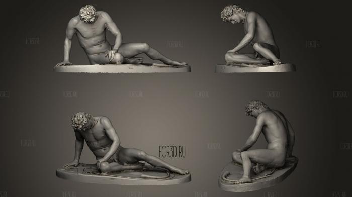 The Dying Gaul stl model for CNC